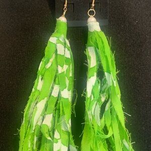 Pretty fabric earrings